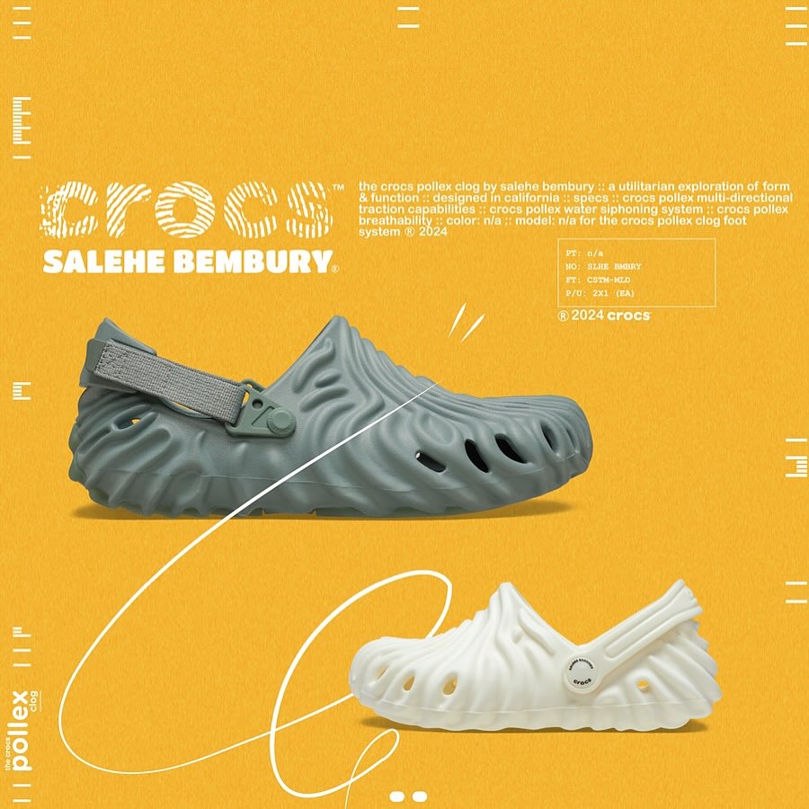 Crocs x Salehe Bembury The Pollex "Manta" clogs